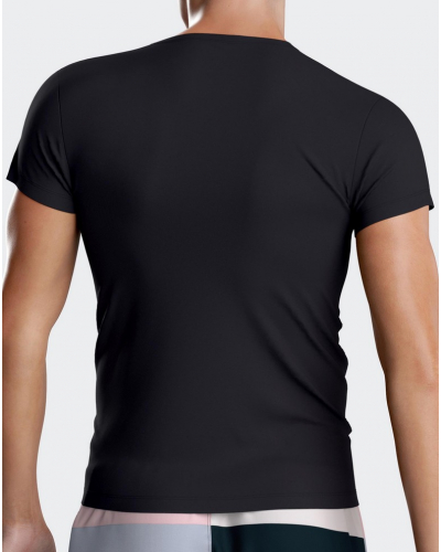 Lot de 2 t-shirts en jersey col V Eden Park H75 (NB039)