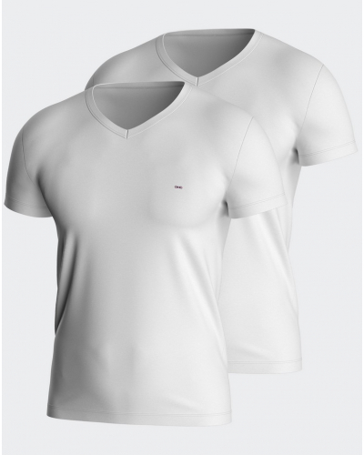 Lot de 2 t-shirts en jersey col V Eden Park H75 (WT001)