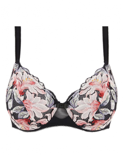 Sujetador clásico con aros Sans Complexe Rosa Fantaisie (Aquarelle Florale Noir)