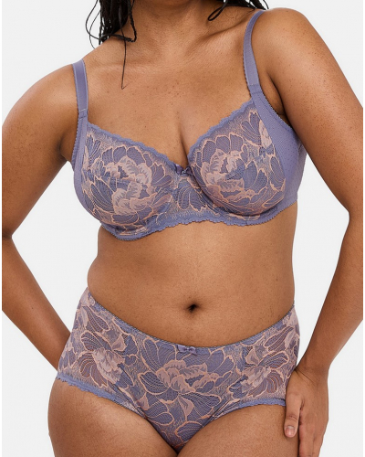 Knickers Sans Complexe Capucine (Imprimé Gris & Rose Pâle)