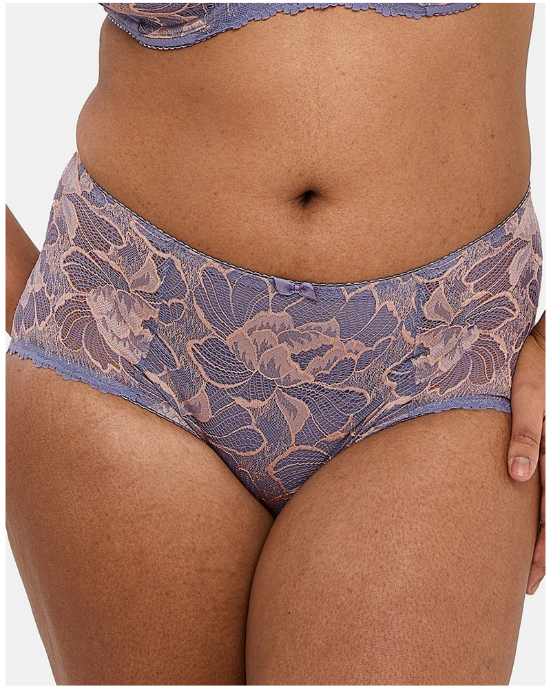 Knickers Sans Complexe Capucine (Imprimé Gris & Rose Pâle)