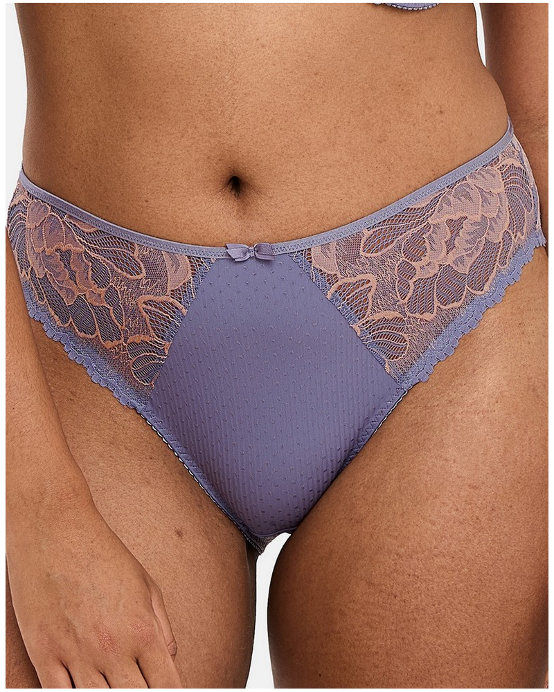 Brief Sans Complexe Capucine (Imprimé Gris & Rose Pâle)