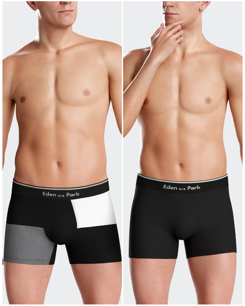 Shorty en jersey Eden Park H78P2 BK020 (Lot de 2)