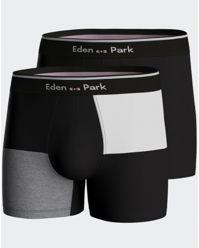 Shorty jersey Eden Park H78P2 BK020 (juego de 2)