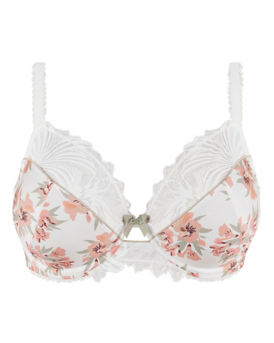 Classic underwired bra Sans Complexe Oriane (Imprimé Bouquets Blanc et Vert)