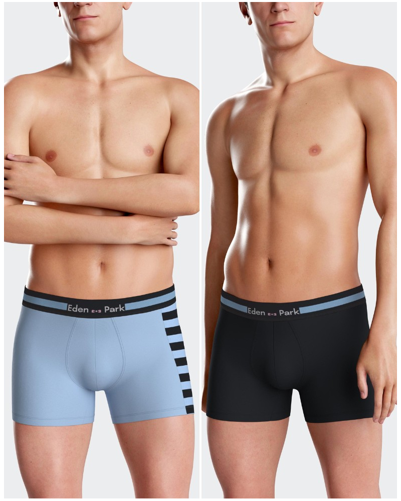 Shorty en jersey Eden Park H80P2 BL009 (Lot de 2)