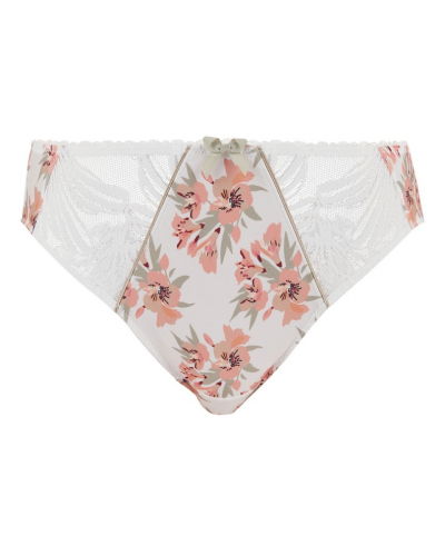 Brief Sans Complexe Oriane (Imprimé Bouquets Blanc et Vert)