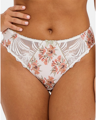 Calzoncillo Sans Complexe Oriane (Imprimé Bouquets Blanc et Vert)