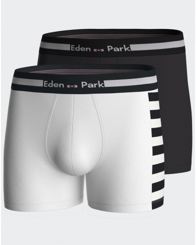 Shorty en jersey Eden Park H80P2 WT001(Lot de 2)