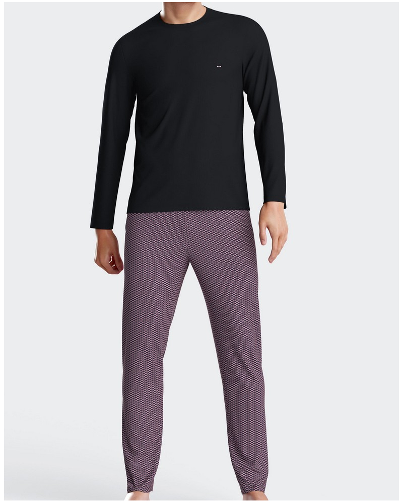 Pyjama long en jersey 100% coton Eden Park H82 (PKD85)