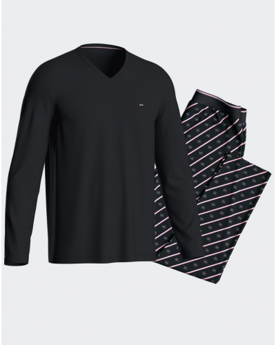 Pyjama long en jersey 100% coton Eden Park H83 (NB039)