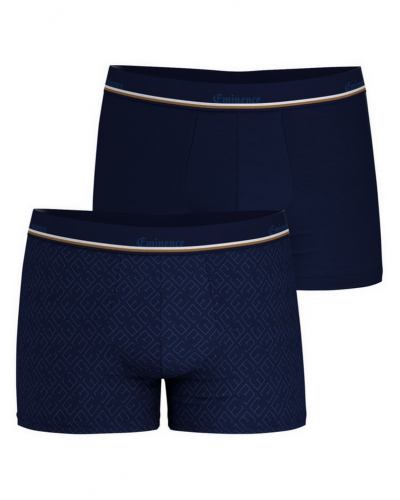 Lot de 2 boxers coton stretch Eminence Club (Marine)
