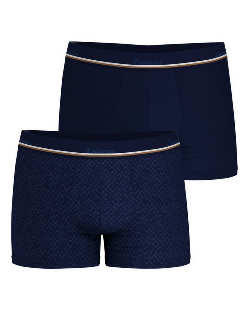 Paquete de 2 bóxers algodón stretch Eminence Club (Marine)
