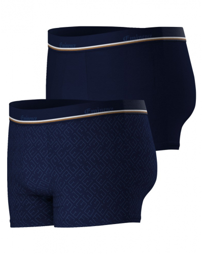 Pack of 2 boxers cotton stretch Eminence Club (Marine)