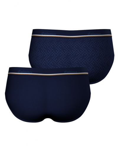 Pack of 2 briefs cotton stretch Eminence Club (Marine)