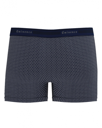Boxer coton stretch Eminence Tailor (Imprimé Marine)