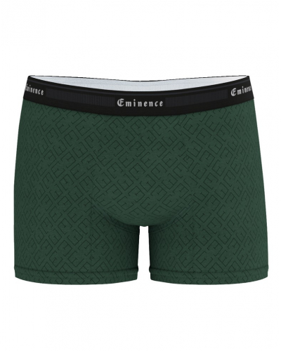 Boxer coton stretch Eminence Tailor (Imprimé Vert)