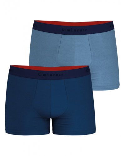 Pack of 2 boxers cotton Eminence Daily Made in France (Marine/Bleu)