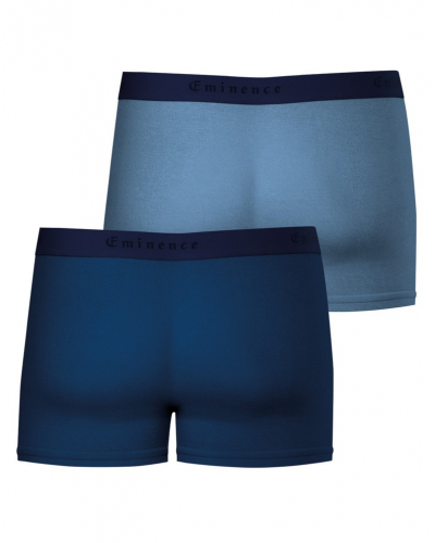 Paquete de 2 bóxers algodón Eminence Daily Hecho en Francia (Marine/Bleu)