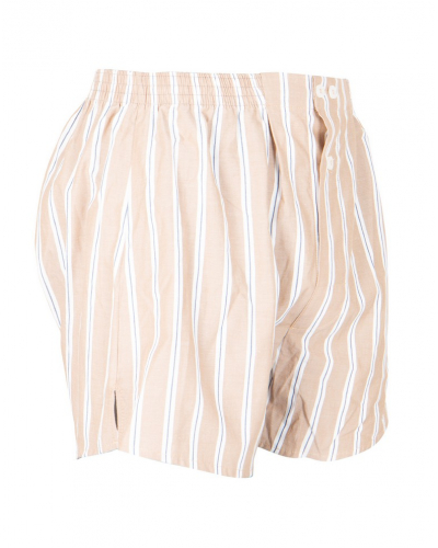 Trunks 100% Cotton Eminence Chaîne et Trame (Rayures Camel)