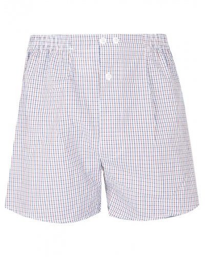 Trunks 100% Cotton Eminence Chaîne et Trame (Quadrillage Bordeaux)