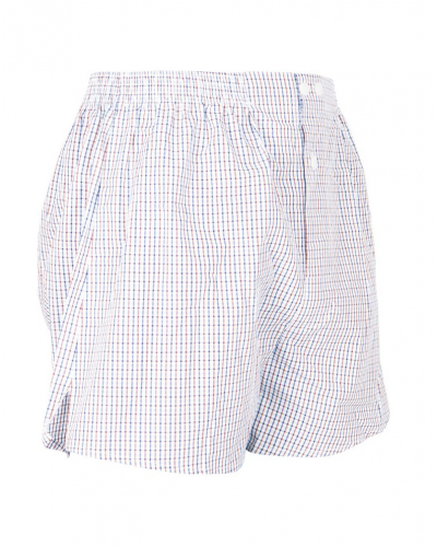 Trunks 100% Cotton Eminence Chaîne et Trame (Quadrillage Bordeaux)