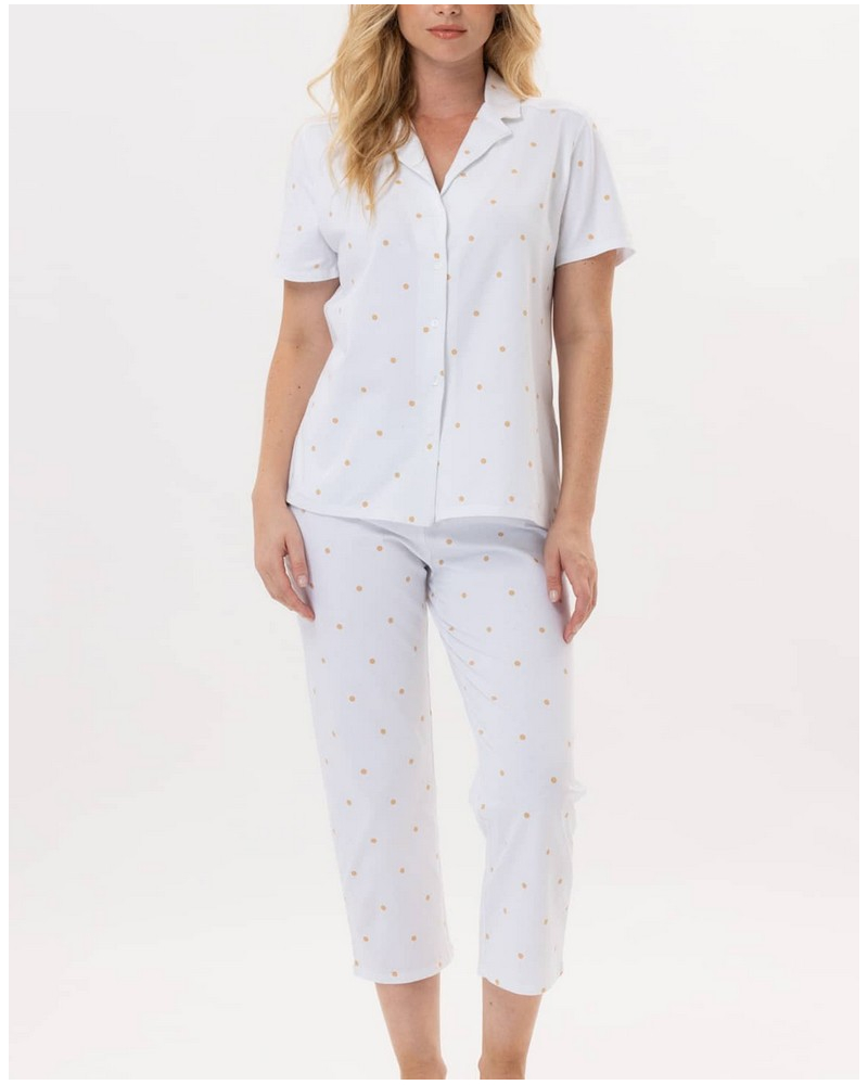 Pyjama boutonné Le Chat Pitchoun (Sable)