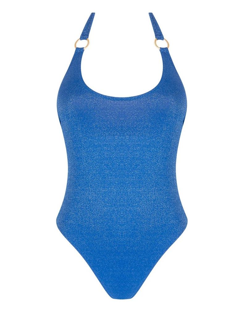 One-piece swimsuit swimmer Antigel La Fashion Sirène (Bleu Sirène)