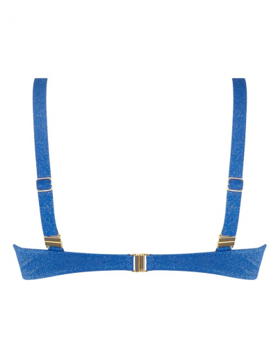 Underwired triangle deep-cup bath bra Antigel La Fashion Sirène (Bleu Sirène)