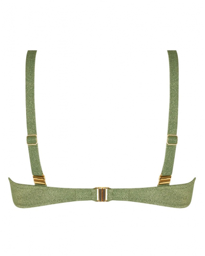 Underwired triangle deep-cup bath bra Antigel La Fashion Sirène (Vert Sirène)