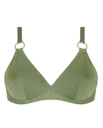 Soutien-gorge de bain triangle avec armature bonnets profonds Antigel La Fashion Sirène (Vert Sirène)