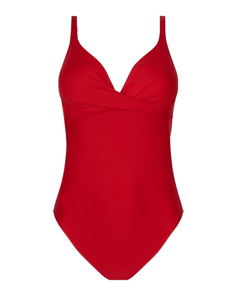 One-piece triangle padded swimsuit Antigel La Chiquissima (Mer Rouge)