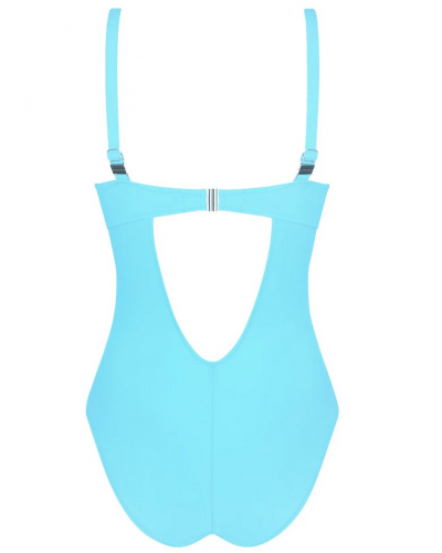 One-piece triangle padded swimsuit Antigel La Chiquissima (Turquoise Chic)