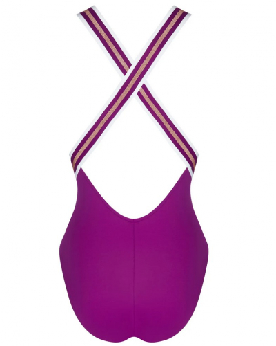 Traje de baño una pieza soporte Lise Charmel Énergie Nautique (Cassis Gold)