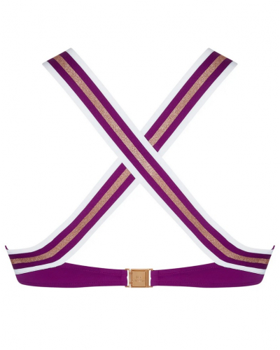 Sujetador de baño triángulo sin aros Lise Charmel Energie Nautique (Cassis Gold)