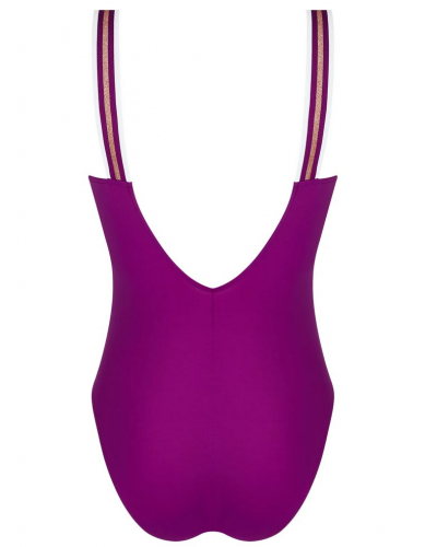 Maillot de bain une pièce Nageur maintien ouvert Lise Charmel Energie Nautique (Cassis Gold)