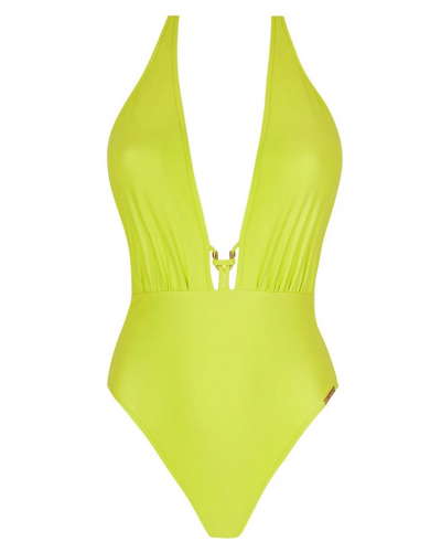 Maillot de bain une pièce séduction Lise Charmel Classe Nautique (Anis)