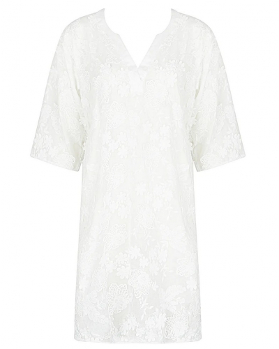 Túnica de playa Lise Charmel Romance Couture (Blanco)