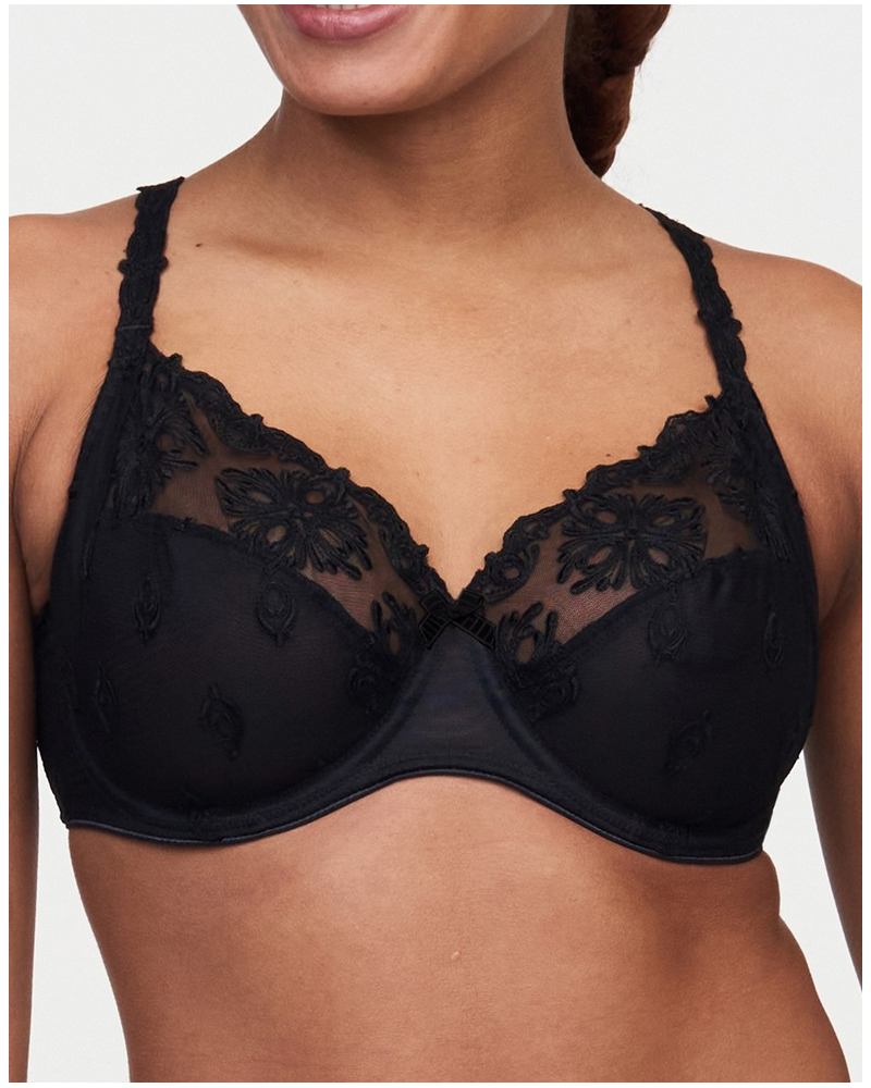 3 parts bra Chantelle Champs-Elysées (Black)