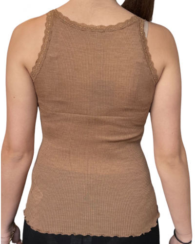 Tank top lace wool & silk Moretta 5760 (Cammello)