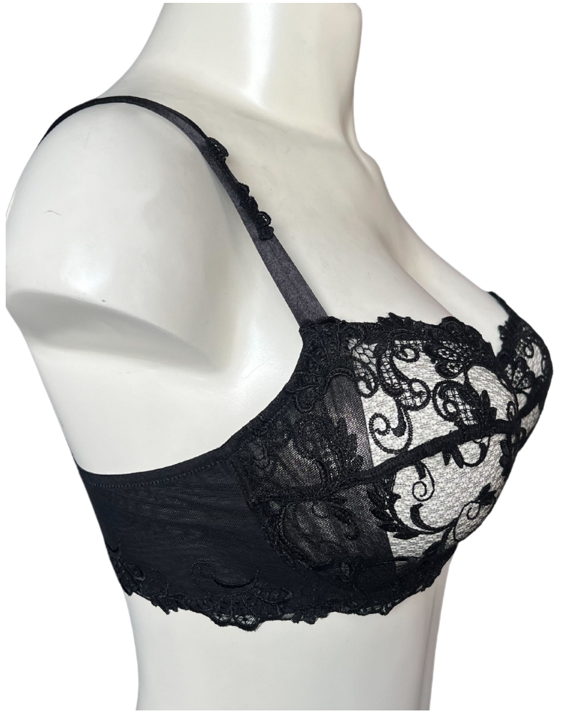 Nuisette Lise Charmel Dressing Floral - Bleu Taille 42 - Soie Neuve Avec étiquettes