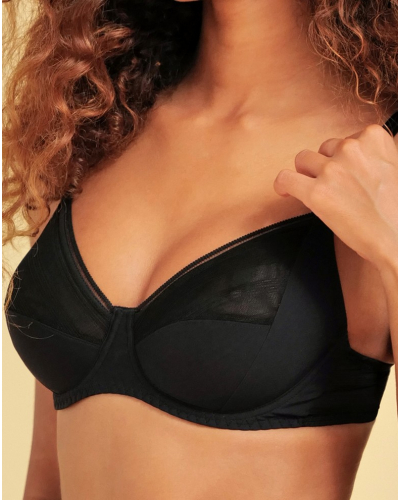 Underwired bra Antigel New Apesanteur (Black)