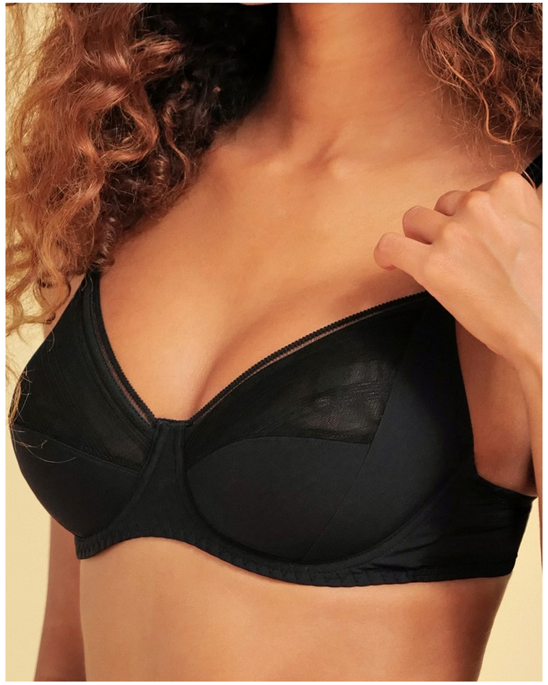 Underwired bra Antigel New Apesanteur (Black)