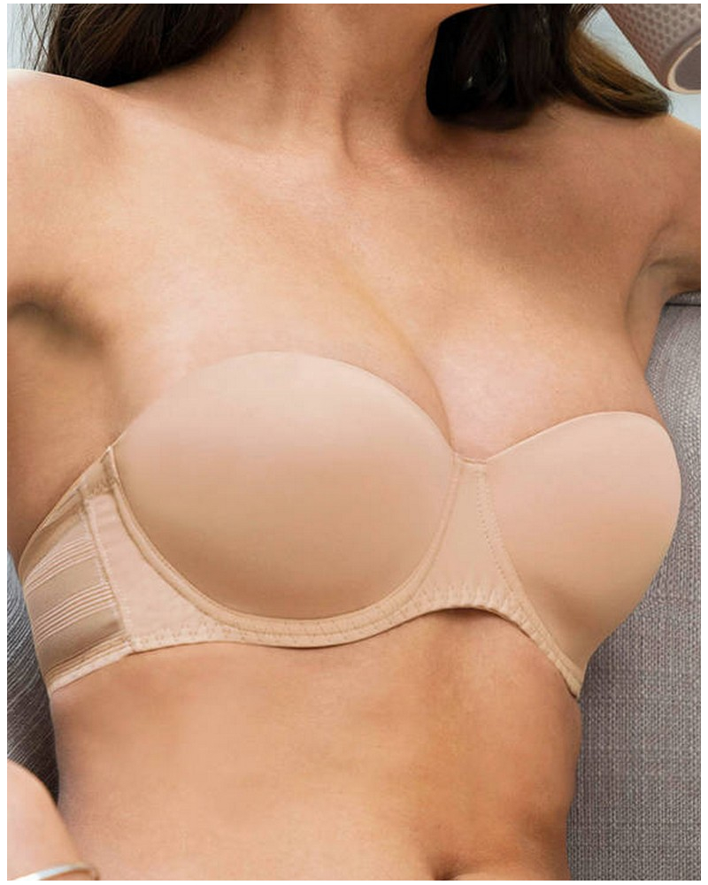 Strapless padded bra New Apesanteur (Skin Rosé)