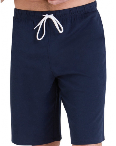 Pyjama court 100% coton Athena Rayures l'Escale (Bleu/Marine)
