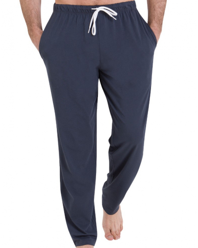 Pijama largo 100% algodón Athena Rayures l'Escale (Menthe/Anthracite)