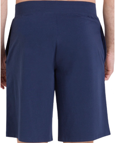 Pyjama court 100% coton Athena Chic (Miel/Marine)