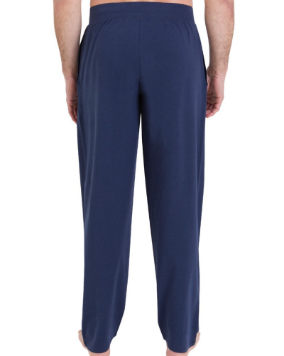 Pyjama long 100% coton Athena Chic (Marine/Miel)