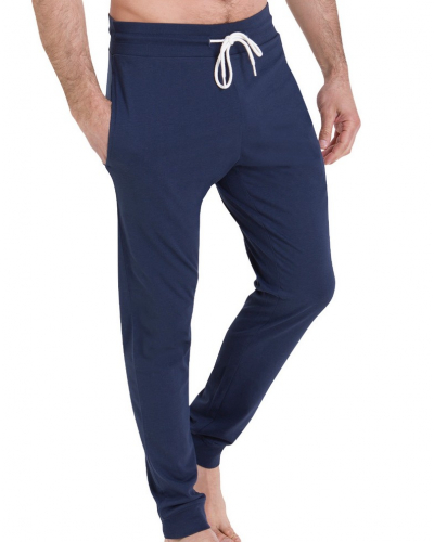 Long pyjama 100% cotton Athena Waffle (Bleu Arctic/Marine)