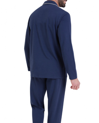 Pijama largo 100% algodón Athena Winter (Marine)